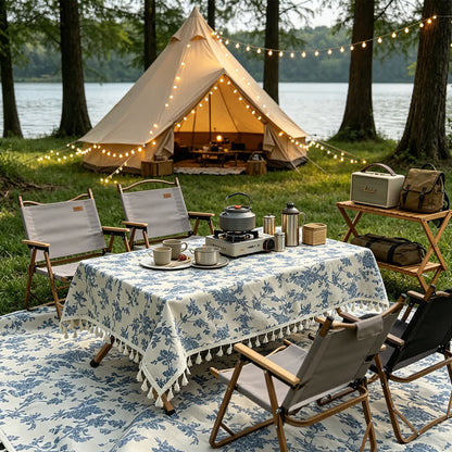 Picknickdecke mit Blumenmuster - 140cm x 300cm - image 0