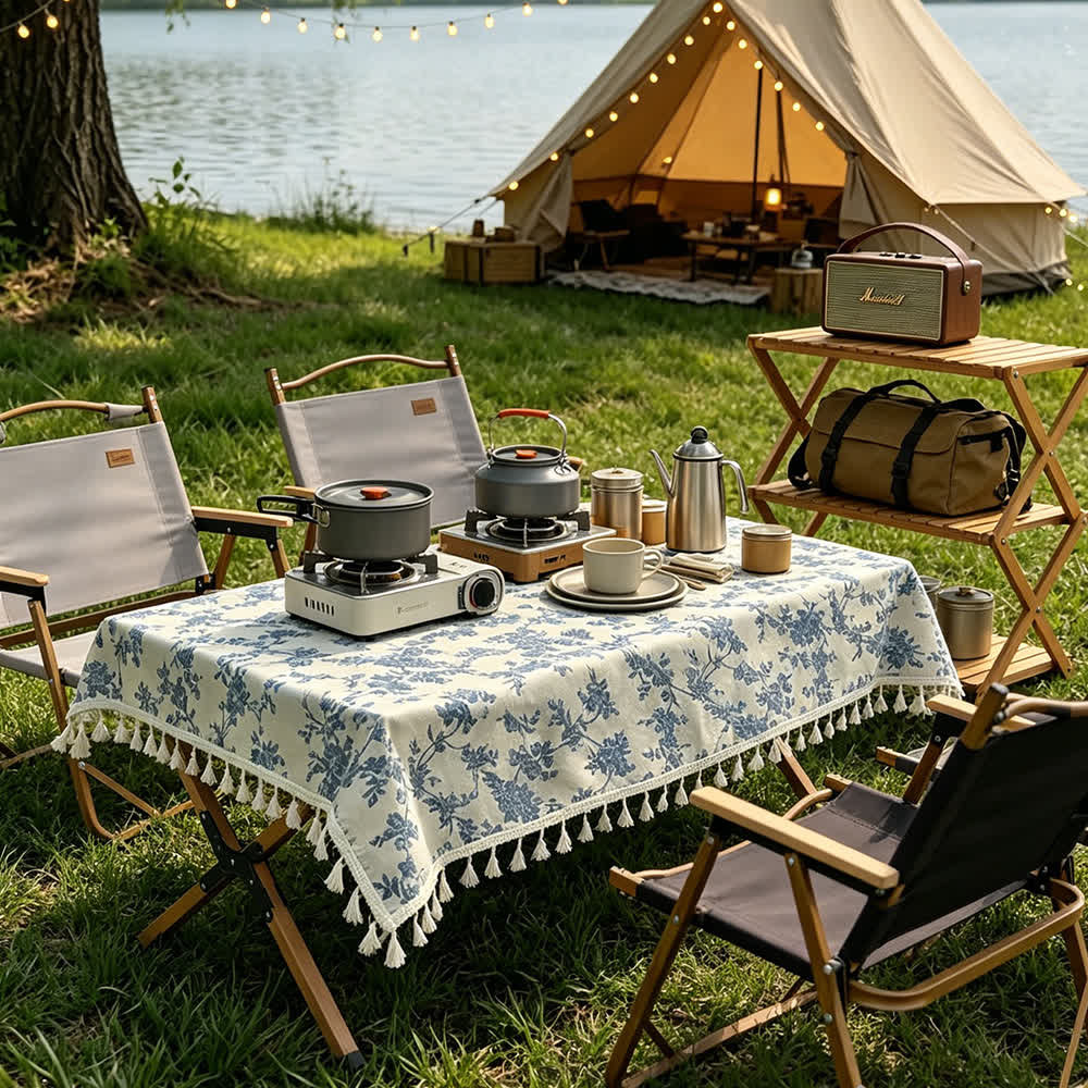 Picknickdecke mit Blumenmuster - image 1