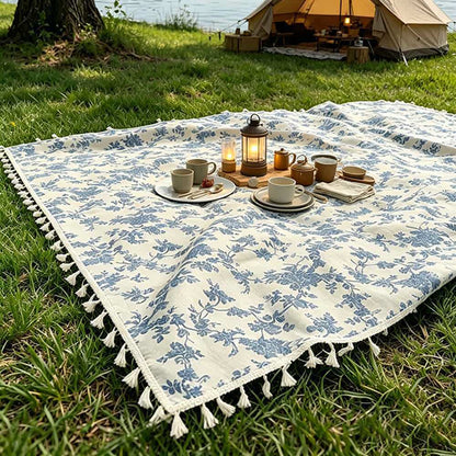 Picknickdecke mit Blumenmuster - image 2