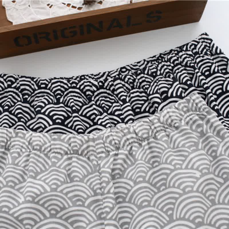 Unisex Seigaiha Baumwollkimono Loungewear Set - image 5