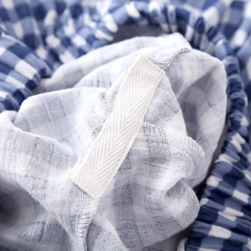 Loungewear-Set mit gemischtem Vichy-Karo-Muster - image 7