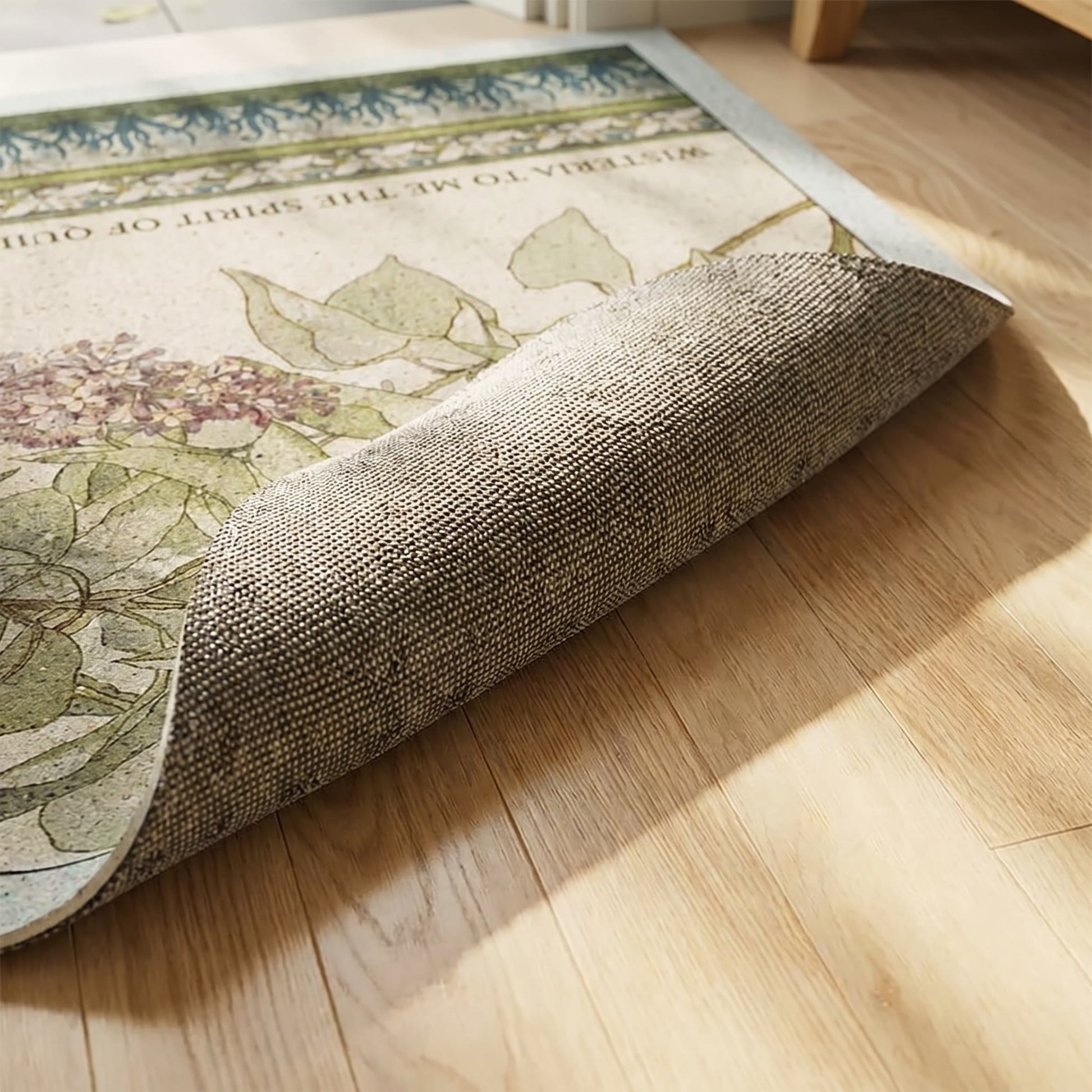 Mehrzweckteppich mit Fliederblumenmuster - image 3