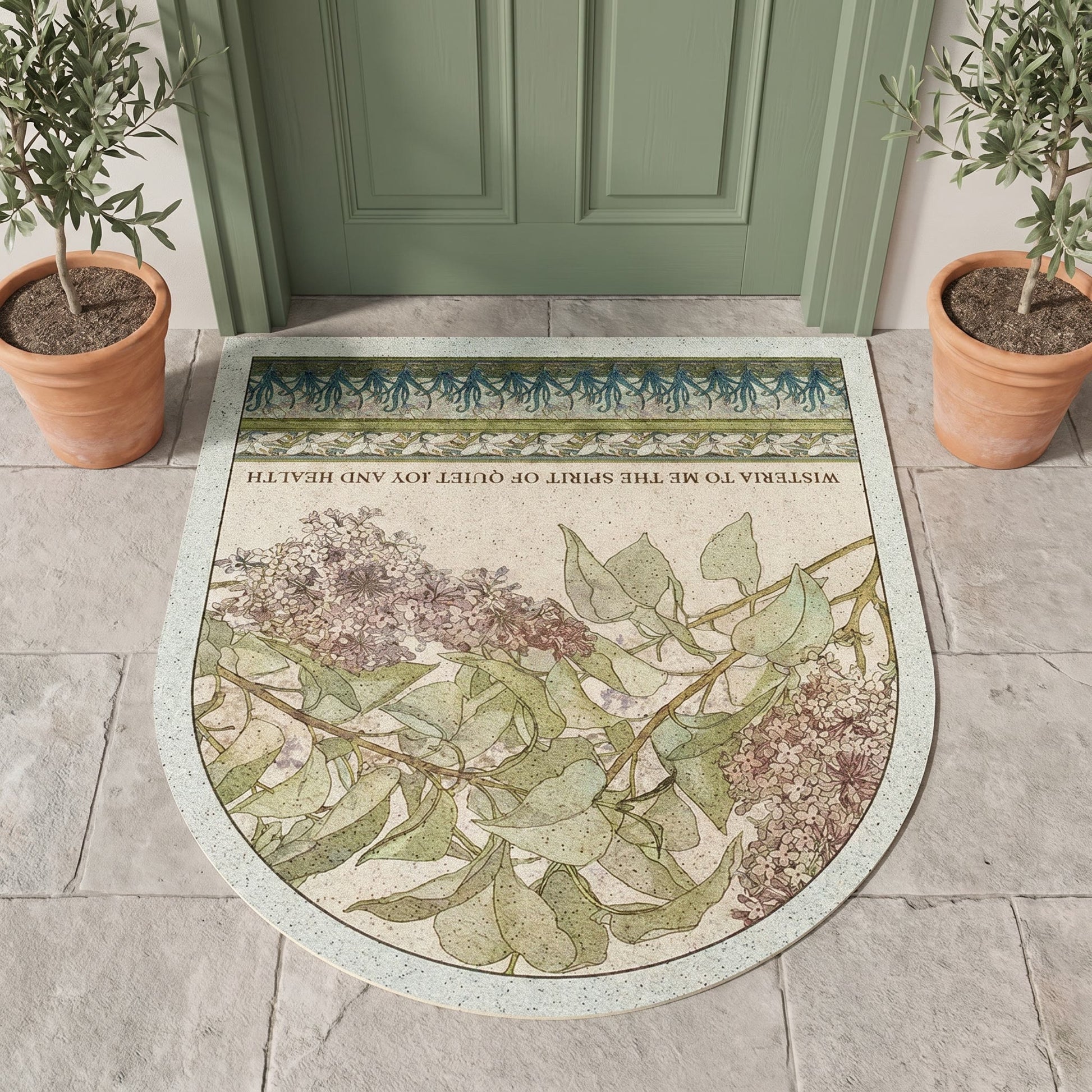 Mehrzweckteppich mit Fliederblumenmuster - image 1