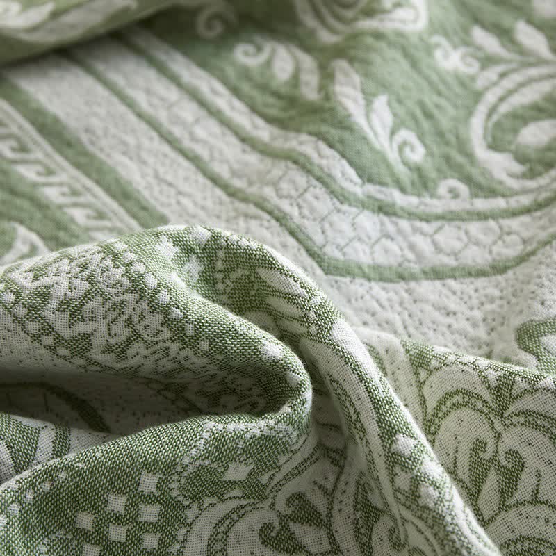 Baumwolldecke mit Damast-Paisley-Muster - image 16