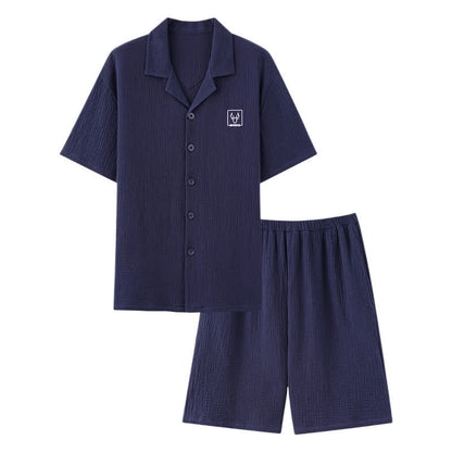 Ownkoti Unisex-Loungewear-Set aus Baumwollgaze - image 7