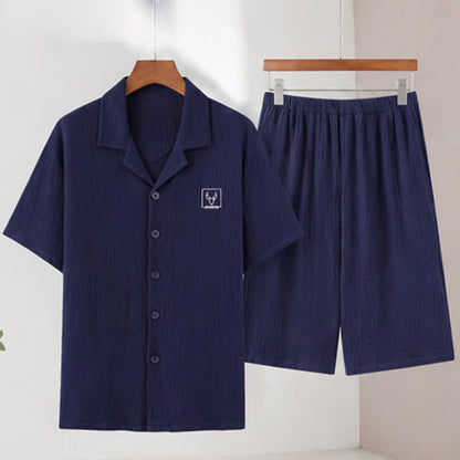 Ownkoti Unisex-Loungewear-Set aus Baumwollgaze - image 5