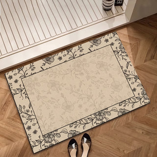 Vintage Badezimmerteppich mit Rankenmuster - 31" × 120cm - image 0