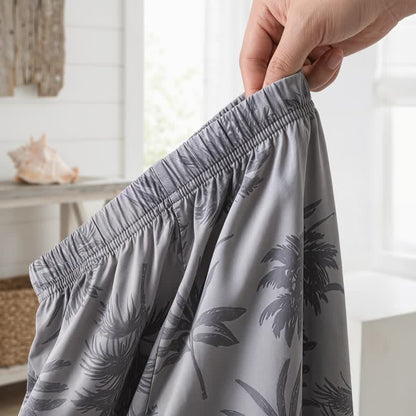 Loungewear-Set aus Baumwolle mit tropischen Palmenknöpfen - image 7