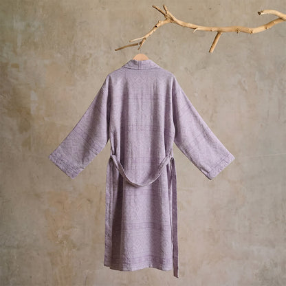 Kimono-Bademantel aus Baumwolle mit ethnischem geometrischem Muster - image 10