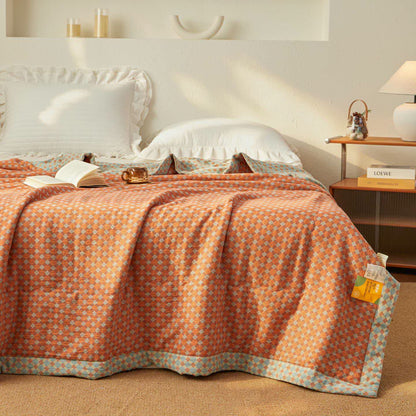Wende-Steppdecke aus garngefärbtem Jacquard-Musselin - image 2