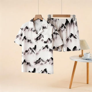 Unisex Loungewear-Set „Tinte Wash Mountain“ - Beige - 3XL - image 0