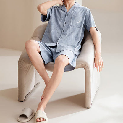 Unisex-Pyjama-Set aus reiner Baumwolle mit Federn - image 3