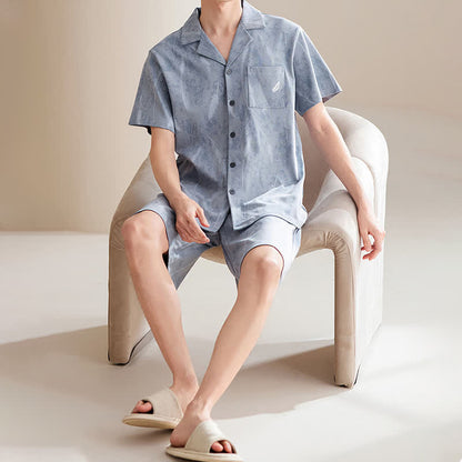 Unisex-Pyjama-Set aus reiner Baumwolle mit Federn - image 2