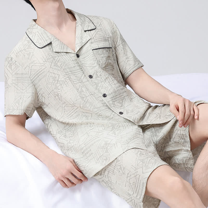 Unisex Loungewear-Set mit geometrischem Muster - image 1