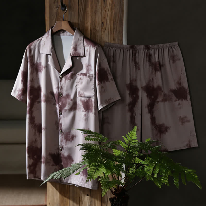 Unisex-Loungewear-Set in Mokka-Tie-Dye-Optik - image 4