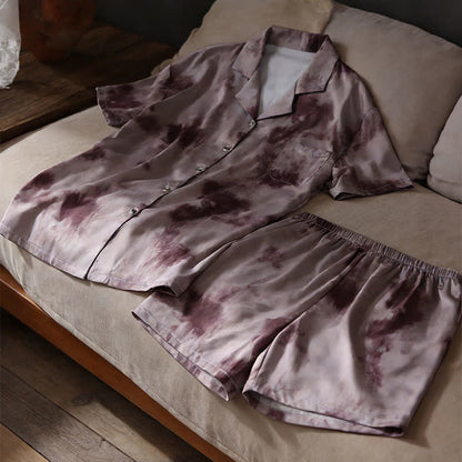 Unisex-Loungewear-Set in Mokka-Tie-Dye-Optik - image 3