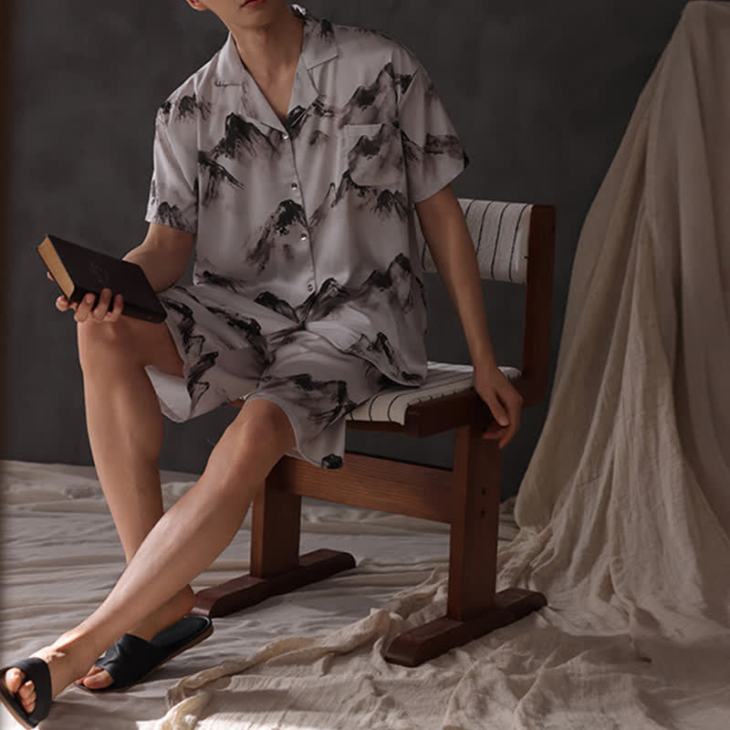 Unisex Loungewear-Set „Tinte Wash Mountain“ - image 3