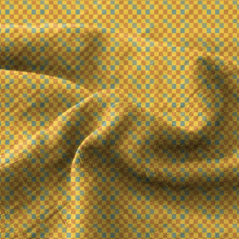 Bunte karierte Tagesdecke aus Baumwolldoppelgaze - image 2
