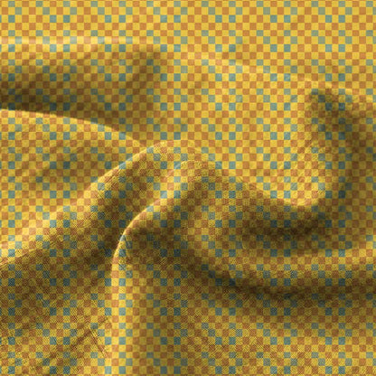Bunte karierte Tagesdecke aus Baumwolldoppelgaze - image 2