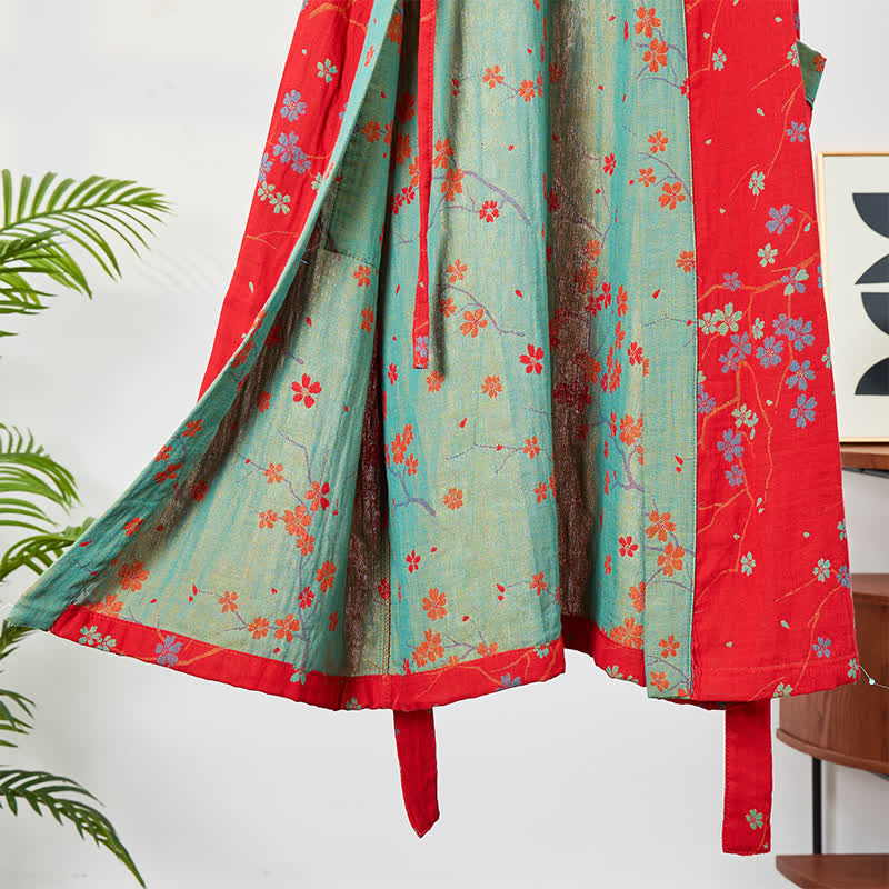 Kimono-Bademantel aus Musselin mit kurzen Ärmeln - image 13