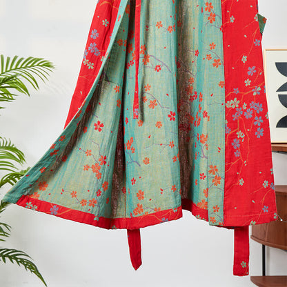 Kimono-Bademantel aus Musselin mit kurzen Ärmeln - image 13