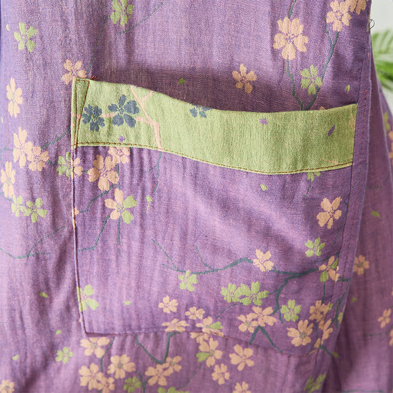 Kimono-Bademantel aus Musselin mit kurzen Ärmeln - image 5