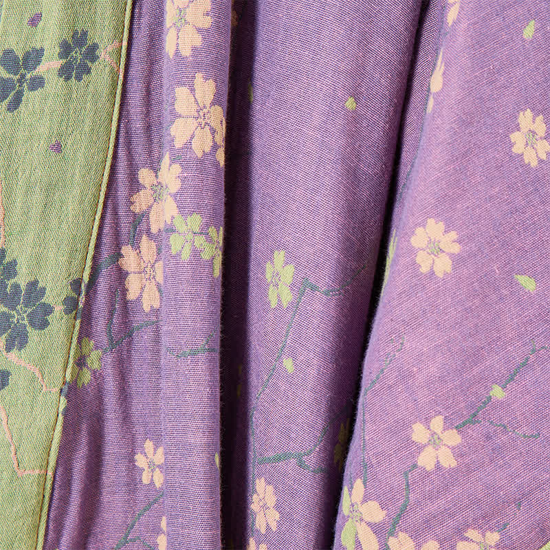 Kimono-Bademantel aus Musselin mit kurzen Ärmeln - image 8