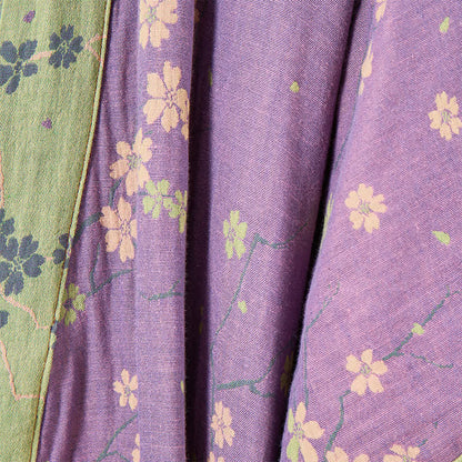 Kimono-Bademantel aus Musselin mit kurzen Ärmeln - image 8