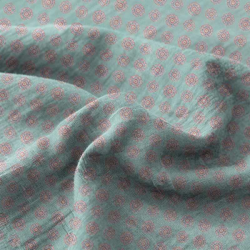Tagesdecke aus Baumwolldoppelgaze mit Vintage-Muster - image 2