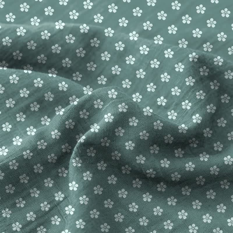 Tagesdecke aus doppellagigem Baumwollgewebe mit Kirschblütenmuster - image 2