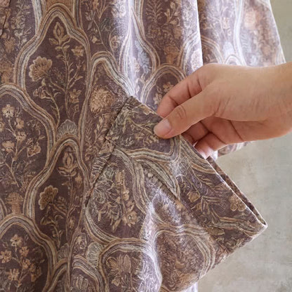 Boho Vintage Kimono-Bademantel aus Baumwollgaze - image 7