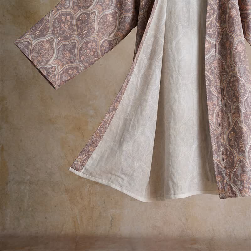 Boho Vintage Kimono-Bademantel aus Baumwollgaze - image 5
