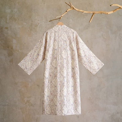 Boho Vintage Kimono-Bademantel aus Baumwollgaze - image 10