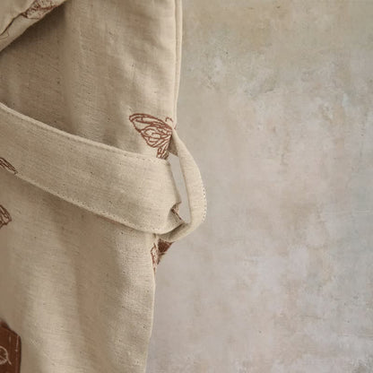 Eleganter Kimono-Bademantel aus Baumwolle mit Schmetterlingsmotiv - image 16