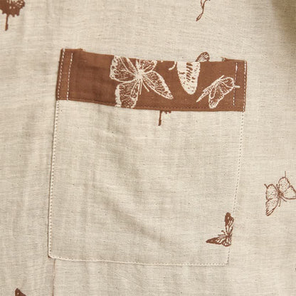 Eleganter Kimono-Bademantel aus Baumwolle mit Schmetterlingsmotiv - image 13