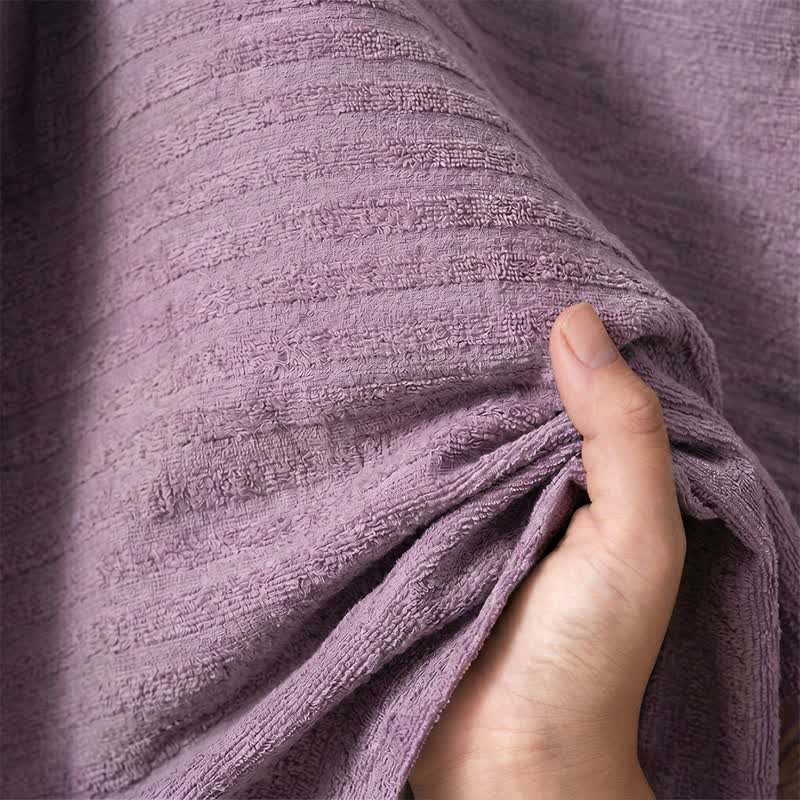 Kimono-Bademantel aus Baumwolle mit Waffelmuster - image 8