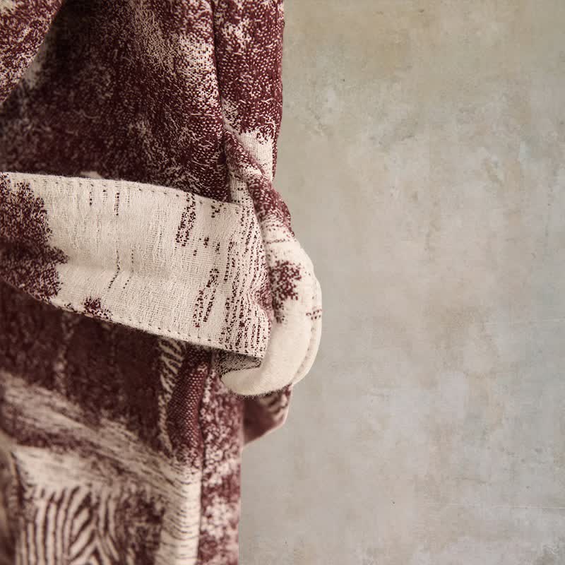 Kimono-Bademantel aus Baumwolle mit Toile-Print - image 19