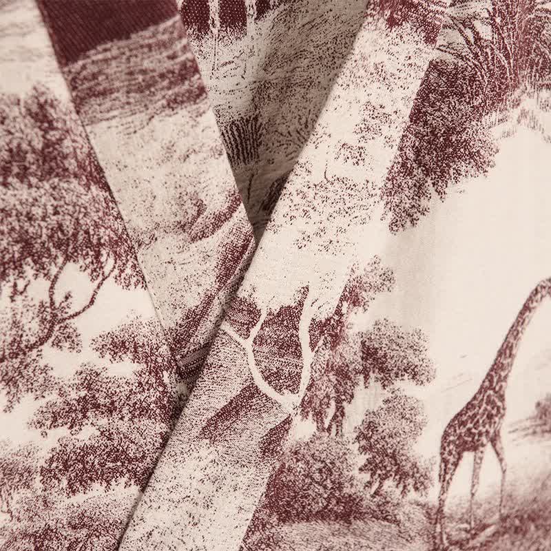 Kimono-Bademantel aus Baumwolle mit Toile-Print - image 13