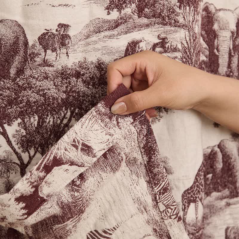 Kimono-Bademantel aus Baumwolle mit Toile-Print - image 17