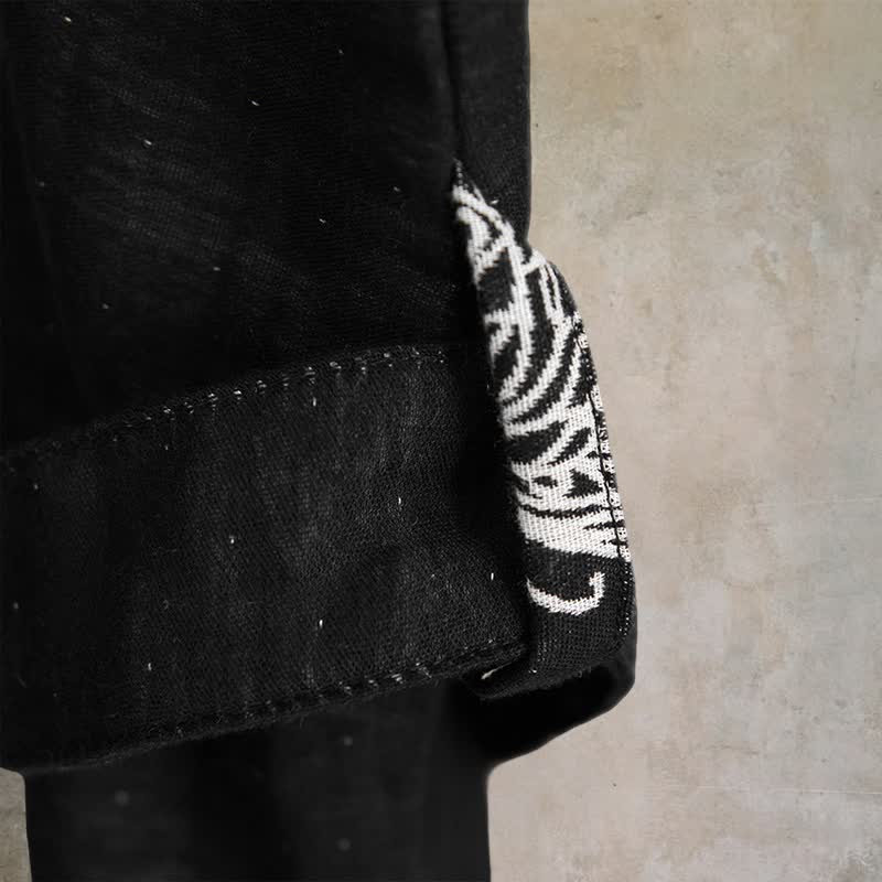 Kimono-Bademantel aus reiner Baumwolle mit Schmetterlingsmotiv - image 8