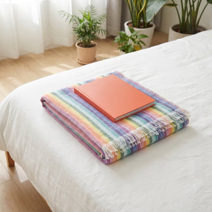 Regenbogenfarbenes, atmungsaktives Baumwollhandtuch - image 3