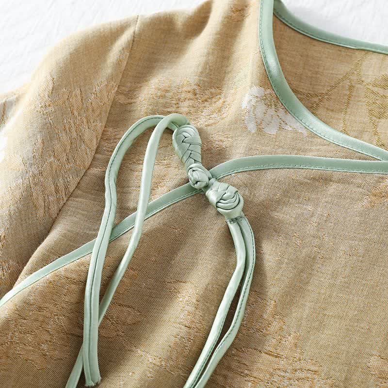 Loungewear-Set aus Baumwolle mit Blumenmuster und chinesischem Knoten - image 5