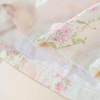 Pyjama mit Blumenmuster aus Bambus-Baumwolle mit Bindeband am Hals - image 12