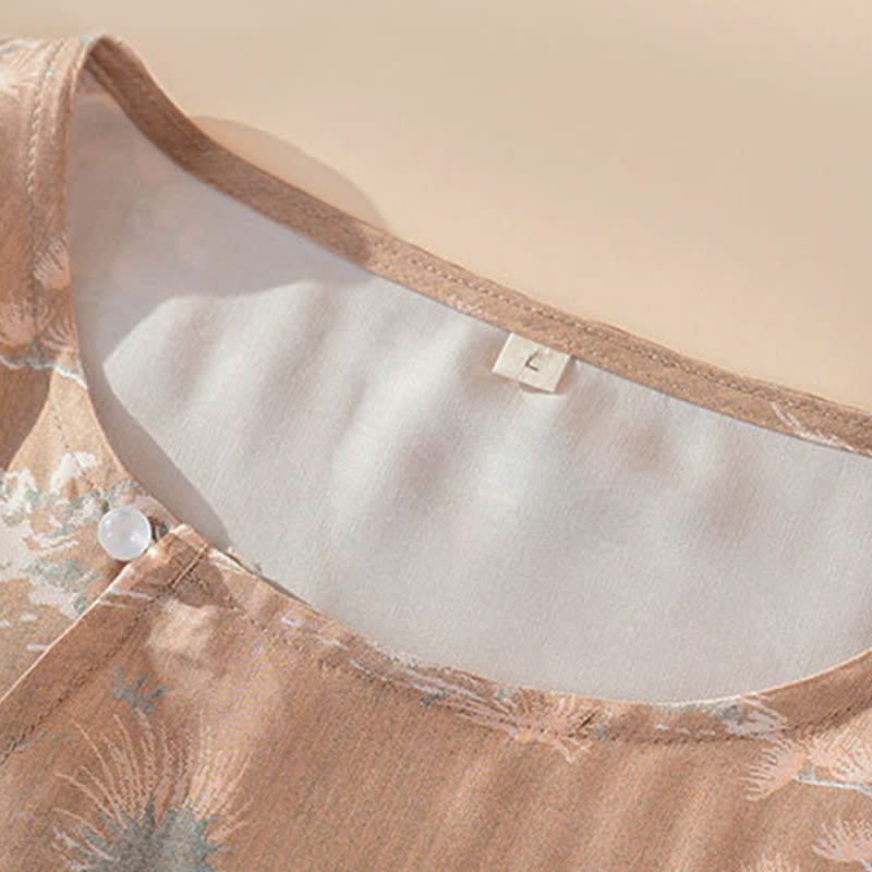 Loungewear-Set für Damen aus orientalisch bedrucktem Fiberglas - image 6