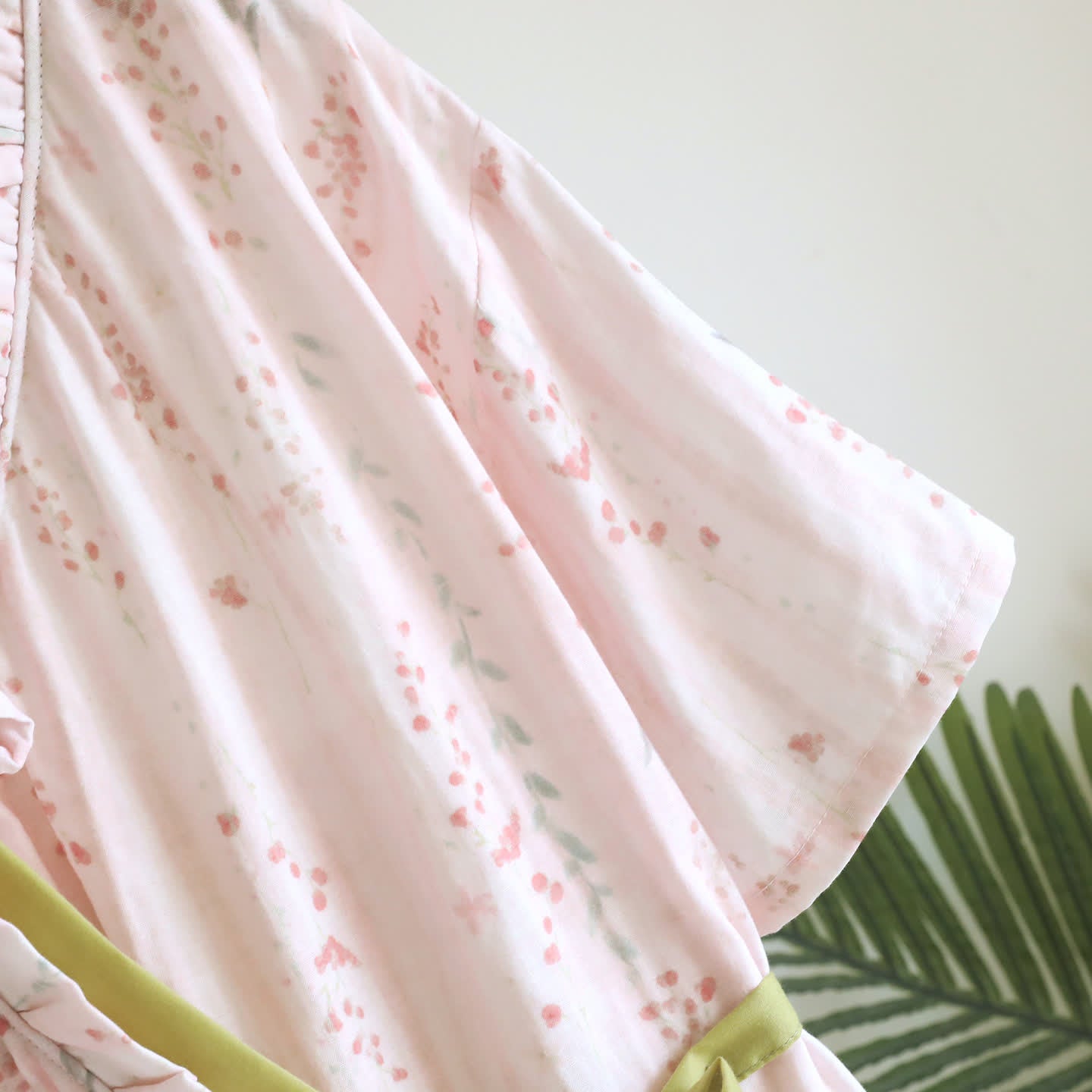 Kimono-Nachthemd/Loungewear aus geblümtem Baumwollgaze - image 6