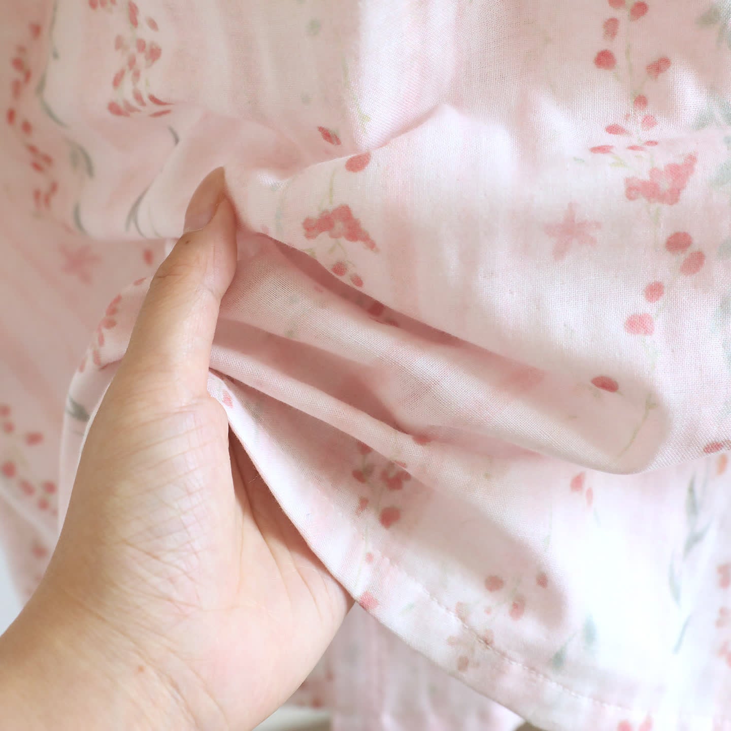 Kimono-Nachthemd/Loungewear aus geblümtem Baumwollgaze - image 8
