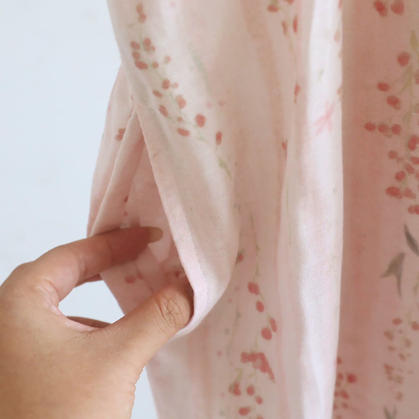 Kimono-Nachthemd/Loungewear aus geblümtem Baumwollgaze - image 7