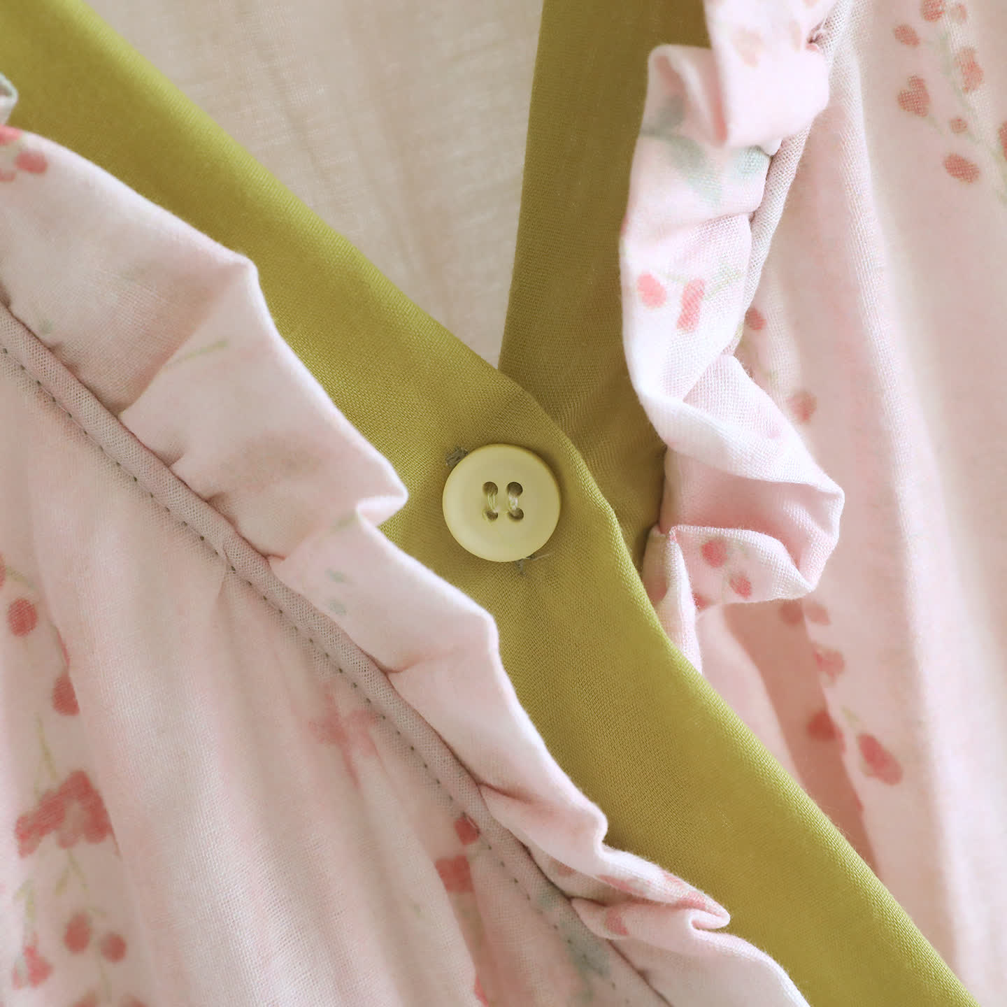 Kimono-Nachthemd/Loungewear aus geblümtem Baumwollgaze - image 4