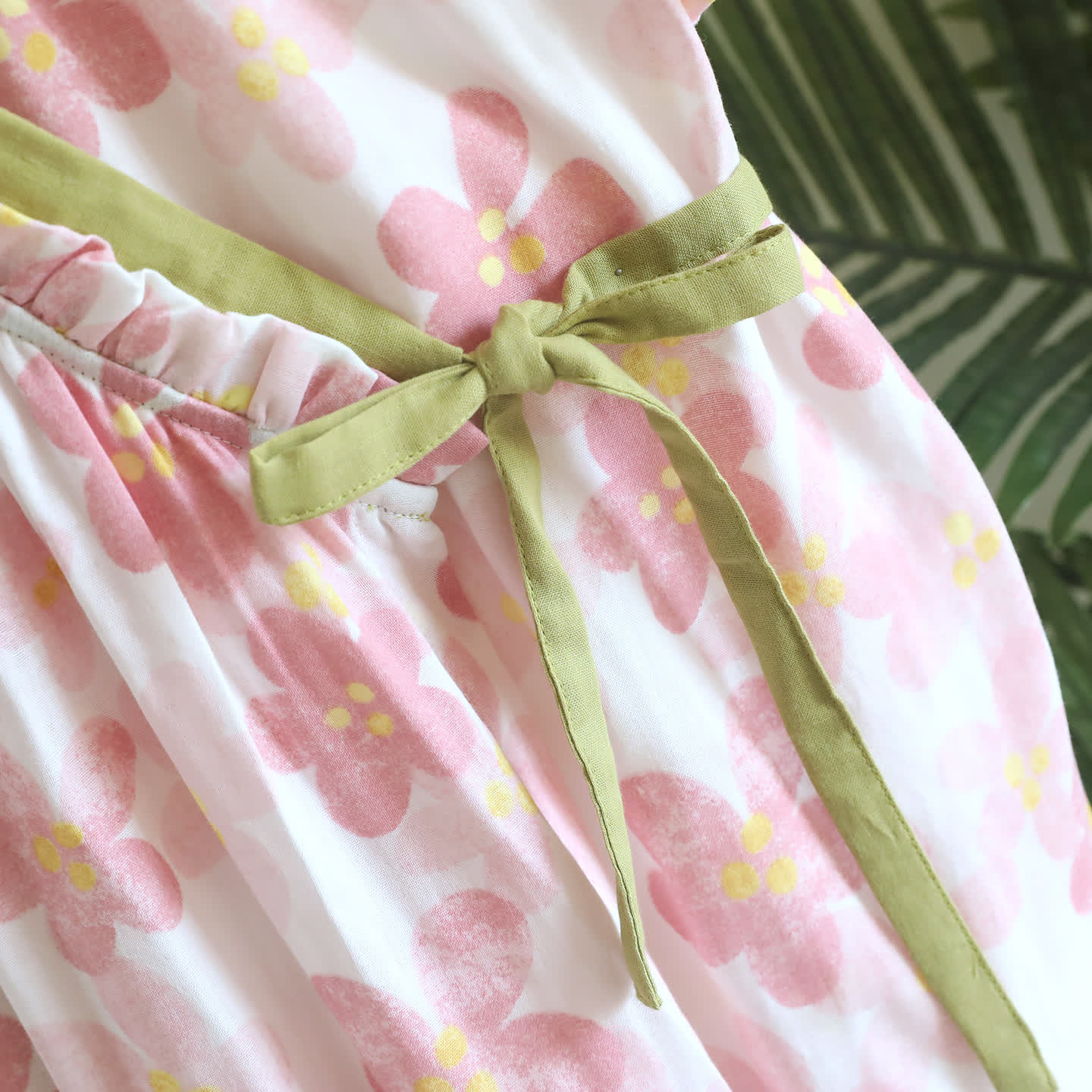 Sakura Blumenmuster Kimono-Nachthemd aus Baumwollgaze - image 8