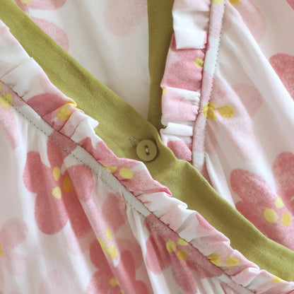 Sakura Blumenmuster Kimono-Nachthemd aus Baumwollgaze - image 5